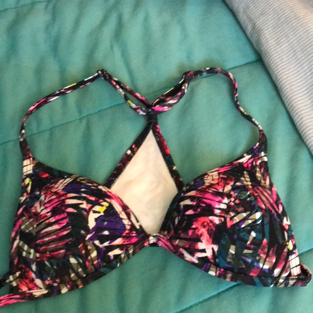 VS Pink Triangle Back Push Up Bathing Suit Top
